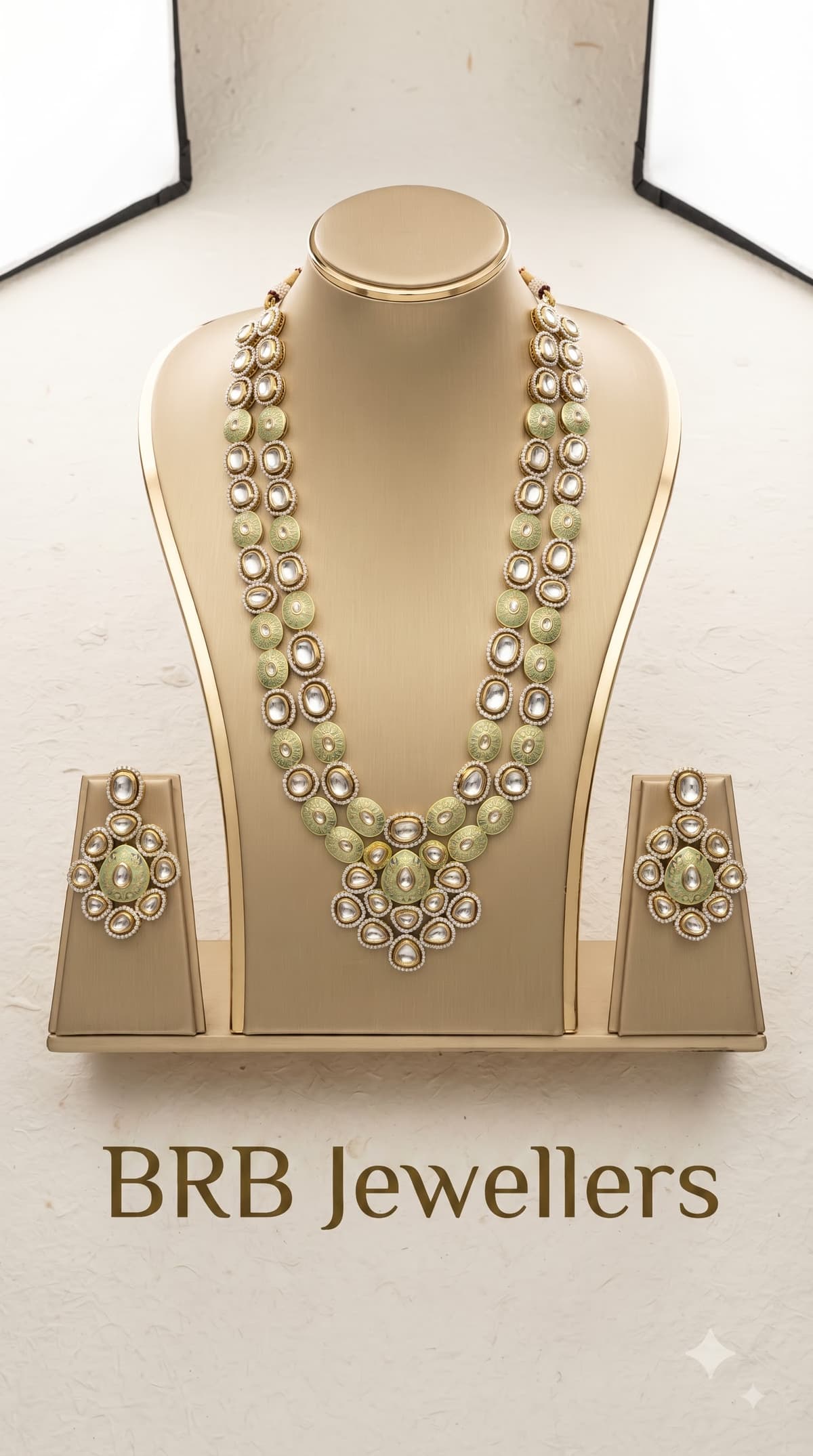 Meenakari Kundan Long Haar with Earrings