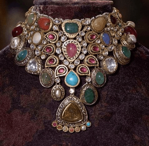 Navratan Kundan Necklace